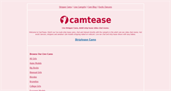 Desktop Screenshot of camtease.com