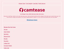 Tablet Screenshot of camtease.com